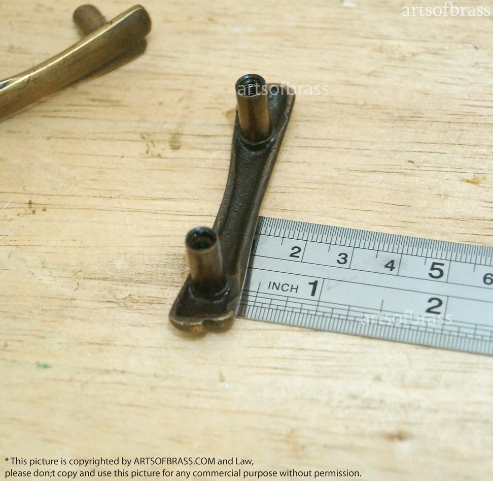 2.55" inches 4 pcs Vintage Retro wooden cross Solid Brass Antique Cabinet Drawer Door Handle Pulls C104 9 2.55" inches 4 pcs Vintage Retro wooden cross Solid Brass Antique Cabinet Drawer Door Handle Pulls C104 - Image 7