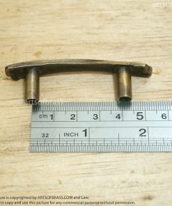 2.55" inches 4 pcs Vintage Retro wooden cross Solid Brass Antique Cabinet Drawer Door Handle Pulls C104 17 DSC00767 resize 1