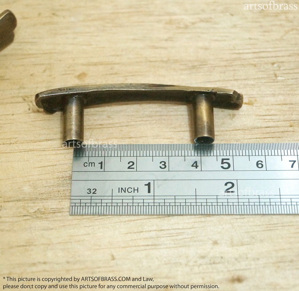 2.55" inches 4 pcs Vintage Retro wooden cross Solid Brass Antique Cabinet Drawer Door Handle Pulls C104 10 2.55" inches 4 pcs Vintage Retro wooden cross Solid Brass Antique Cabinet Drawer Door Handle Pulls C104 - Image 8