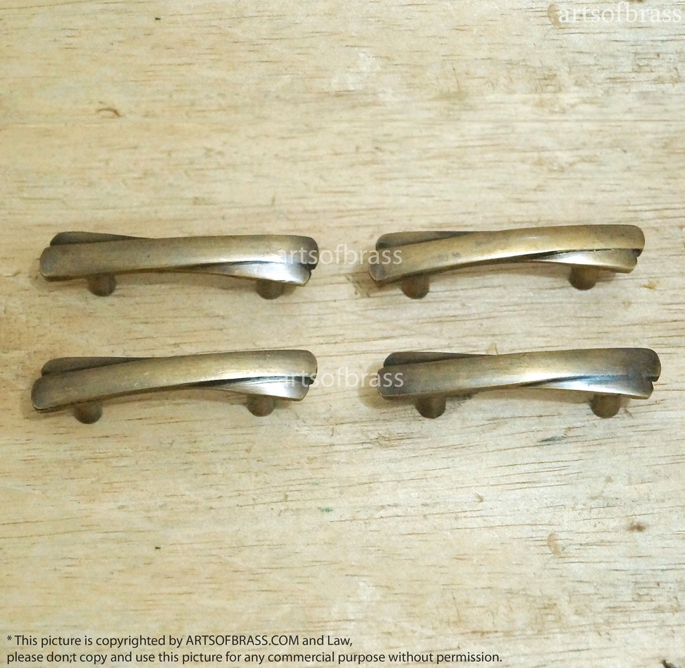 2.55" inches 4 pcs Vintage Retro wooden cross Solid Brass Antique Cabinet Drawer Door Handle Pulls C104 3 2.55" inches 4 pcs Vintage Retro wooden cross Solid Brass Antique Cabinet Drawer Door Handle Pulls C104