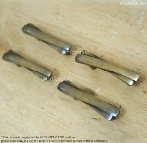 2.55" inches 4 pcs Vintage Retro wooden cross Solid Brass Antique Cabinet Drawer Door Handle Pulls C104 18 DSC00772_resize