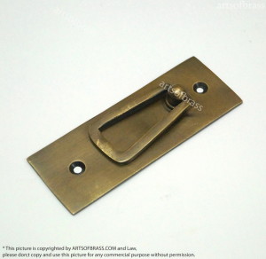 Solid Brass Drawer Handle Pulls - 2 Pcs Vintage Western Country Design 16 Brass Drawer handle Pulls