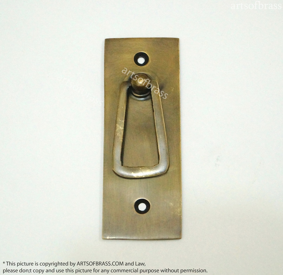 Solid Brass Drawer Handle Pulls - 2 Pcs Vintage Western Country Design 5 Solid Brass Drawer Handle Pulls - 2 Pcs Vintage Western Country Design - Image 3
