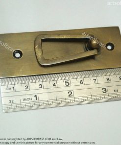 Solid Brass Drawer Handle Pulls - 2 Pcs Vintage Western Country Design 13 DSC00845 resize