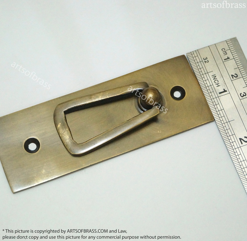 Solid Brass Drawer Handle Pulls - 2 Pcs Vintage Western Country Design 8 Solid Brass Drawer Handle Pulls - 2 Pcs Vintage Western Country Design - Image 6
