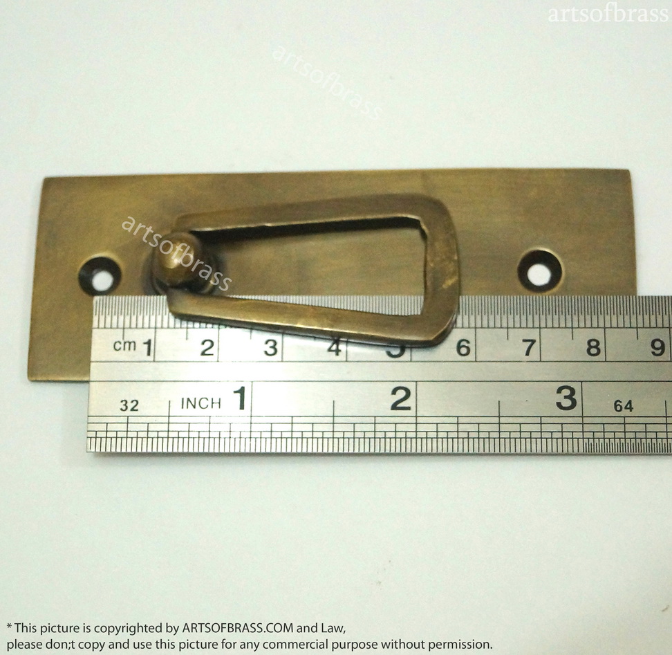 Solid Brass Drawer Handle Pulls - 2 Pcs Vintage Western Country Design 9 Solid Brass Drawer Handle Pulls - 2 Pcs Vintage Western Country Design - Image 7