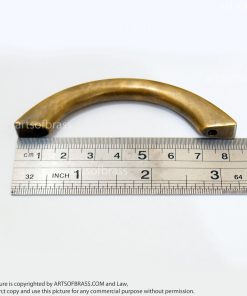 3.22" 4 pcs Vintage Brass Retro Western Plain Pulls Dresser handle pull 13 DSC0113 resize