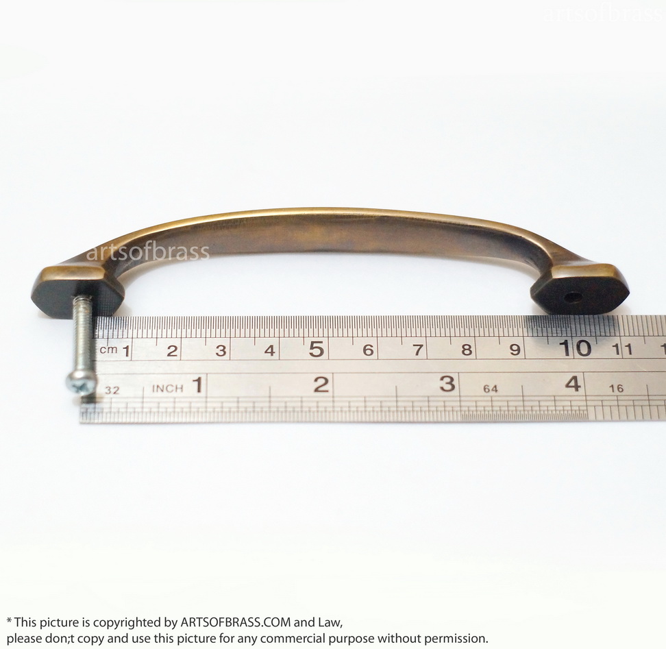 4.84" 2 pcs Vintage Western Classic Retro Bar Brass Cabinet Handle 9 4.84" 2 pcs Vintage Western Classic Retro Bar Brass Cabinet Handle - Image 7