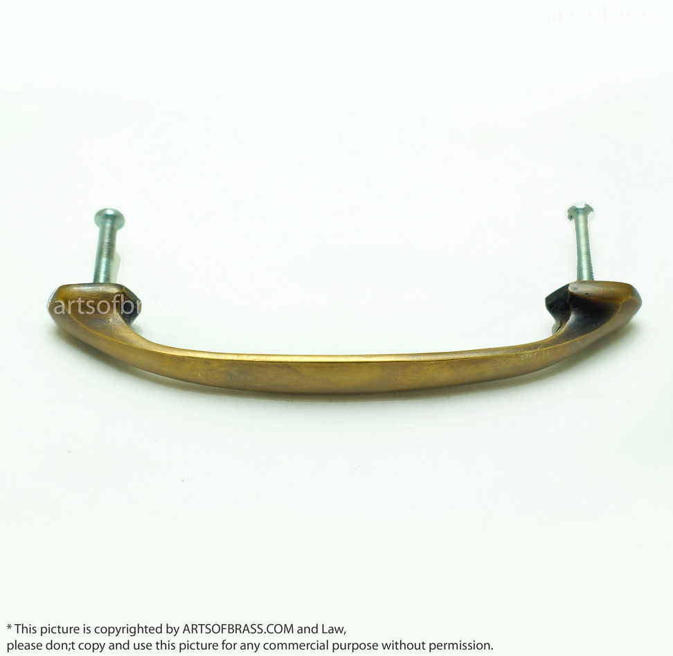 4.84" 2 pcs Vintage Western Classic Retro Bar Brass Cabinet Handle 5 4.84" 2 pcs Vintage Western Classic Retro Bar Brass Cabinet Handle - Image 3