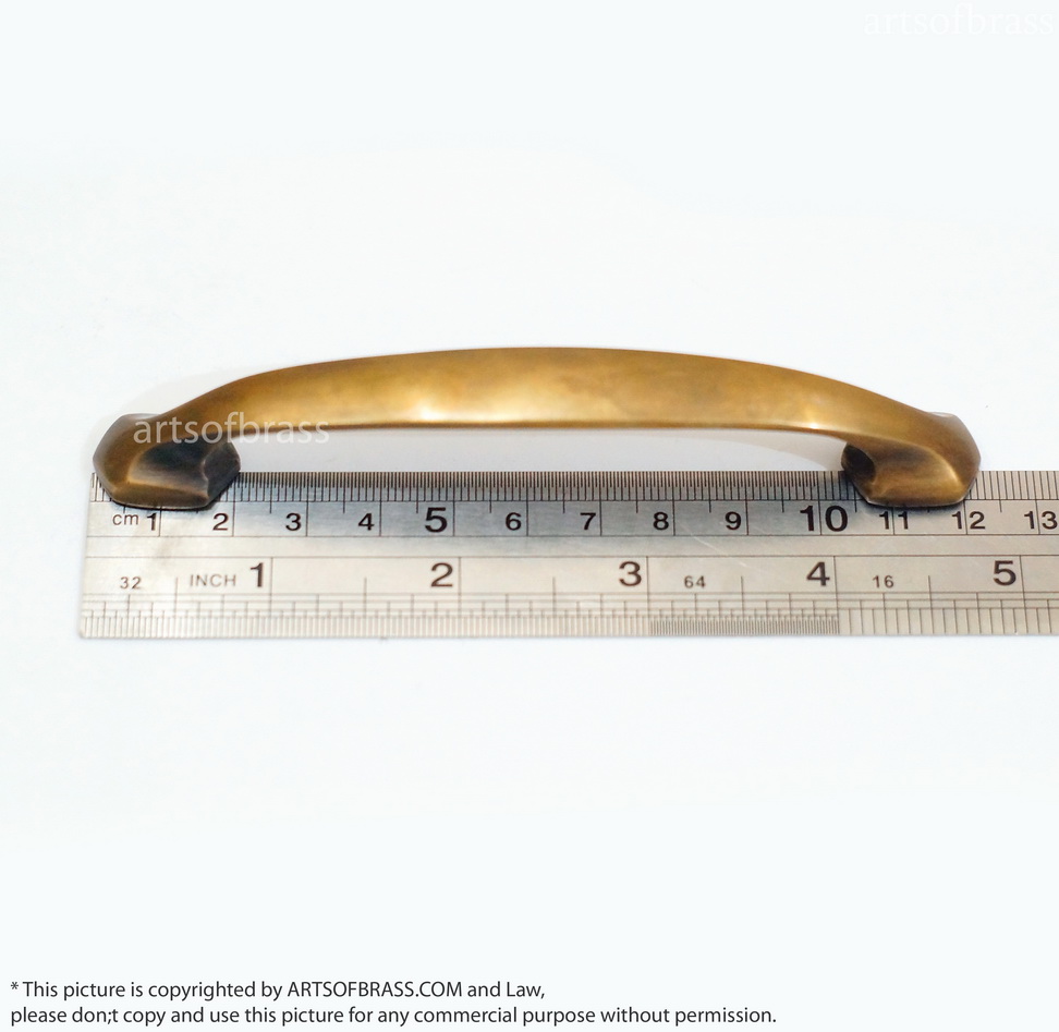 4.84" 2 pcs Vintage Western Classic Retro Bar Brass Cabinet Handle 7 4.84" 2 pcs Vintage Western Classic Retro Bar Brass Cabinet Handle - Image 5