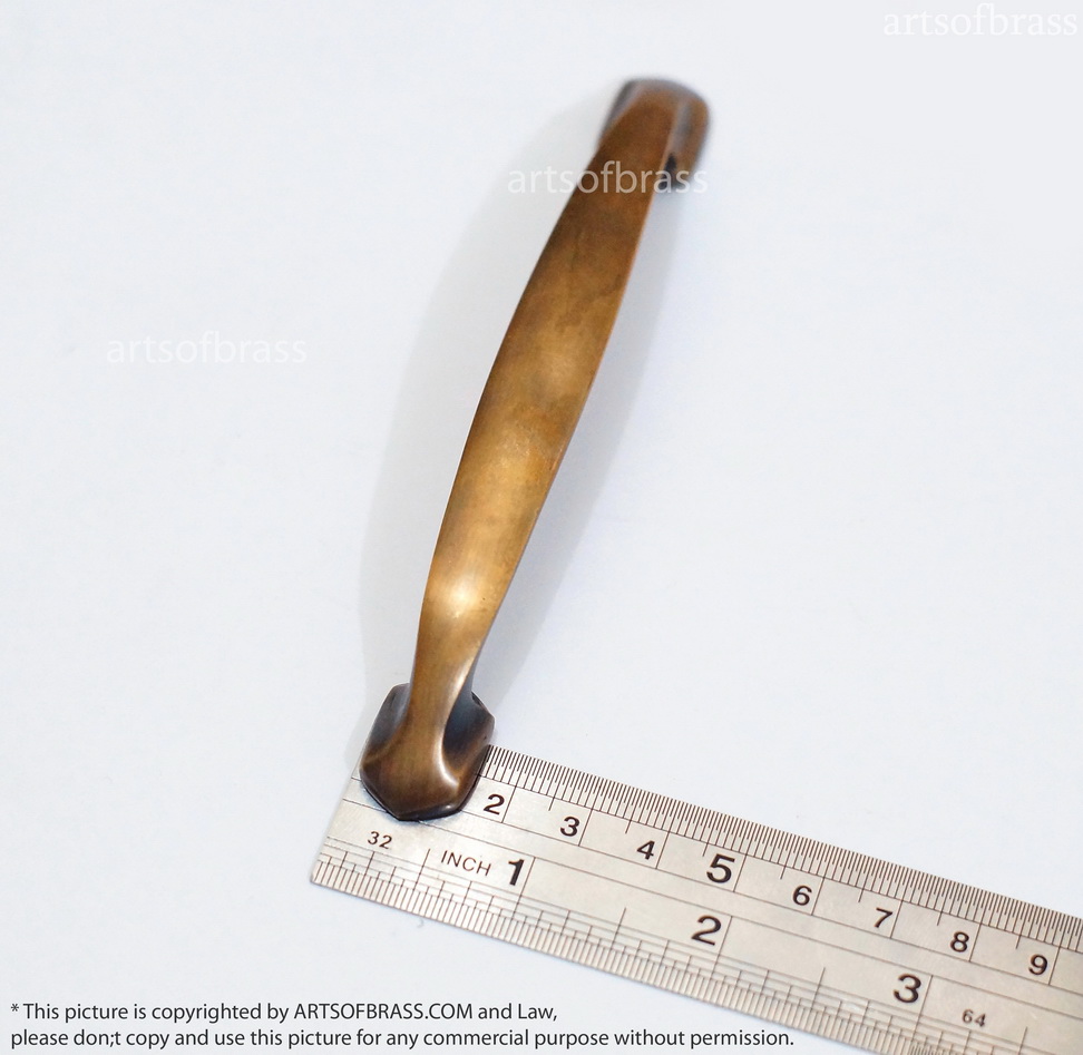 4.84" 2 pcs Vintage Western Classic Retro Bar Brass Cabinet Handle 8 4.84" 2 pcs Vintage Western Classic Retro Bar Brass Cabinet Handle - Image 6