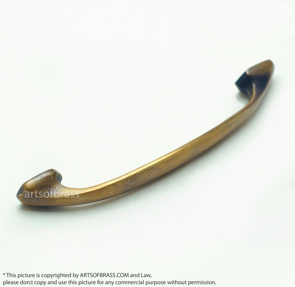 4.84" 2 pcs Vintage Western Classic Retro Bar Brass Cabinet Handle 6 4.84" 2 pcs Vintage Western Classic Retro Bar Brass Cabinet Handle - Image 4