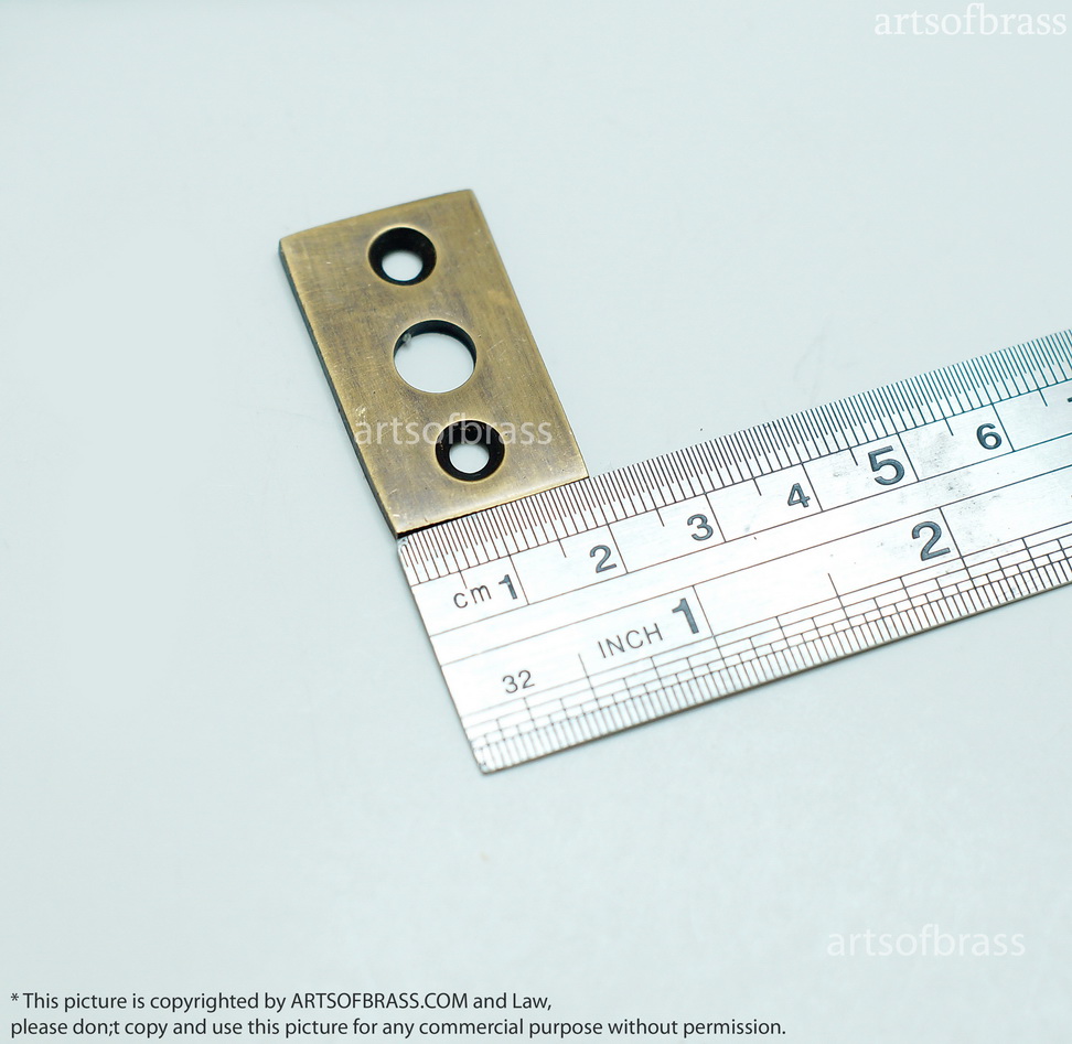 3.66" 2 pcs VINTAGE Gate Door Latch Slot Solid Brass Door Latch Lock 10 3.66" 2 pcs VINTAGE Gate Door Latch Slot Solid Brass Door Latch Lock - Image 8