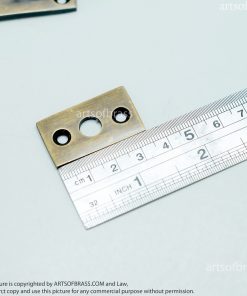 3.66" 2 pcs VINTAGE Gate Door Latch Slot Solid Brass Door Latch Lock 19 DSC1034 resize