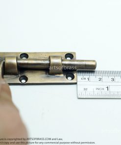 3.66" 2 pcs VINTAGE Gate Door Latch Slot Solid Brass Door Latch Lock 17 DSC1037 resize 1