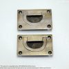 2.55" inches 2 pcs Vintage Flush Lift Handle Solid Brass Antique Cabinet Drawer Door KNOB Pulls H003 1 DSC1118 resize