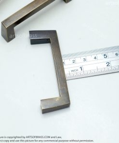 2.87" Lot of 3 pcs RETRO Vintage Bar Western Country Closet Solid Brass Antique Cabinet Door Drawer Pull C042 18 DSC1140 resize