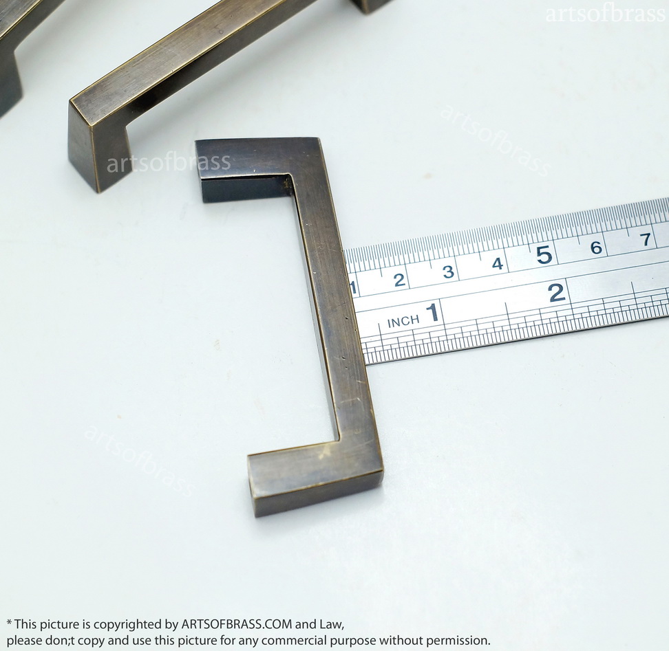 2.87" Lot of 3 pcs RETRO Vintage Bar Western Country Closet Solid Brass Antique Cabinet Door Drawer Pull C042 10 2.87" Lot of 3 pcs RETRO Vintage Bar Western Country Closet Solid Brass Antique Cabinet Door Drawer Pull C042 - Image 8