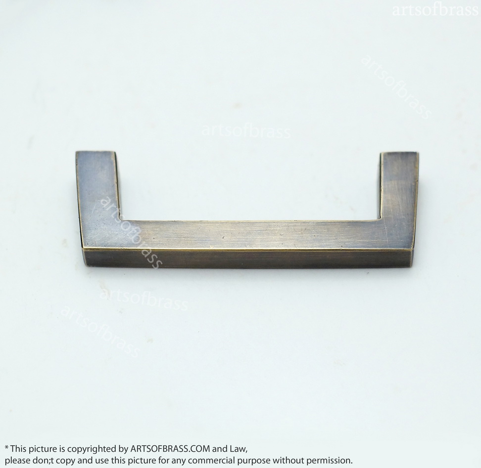2.87" Lot of 3 pcs RETRO Vintage Bar Western Country Closet Solid Brass Antique Cabinet Door Drawer Pull C042 6 2.87" Lot of 3 pcs RETRO Vintage Bar Western Country Closet Solid Brass Antique Cabinet Door Drawer Pull C042 - Image 4