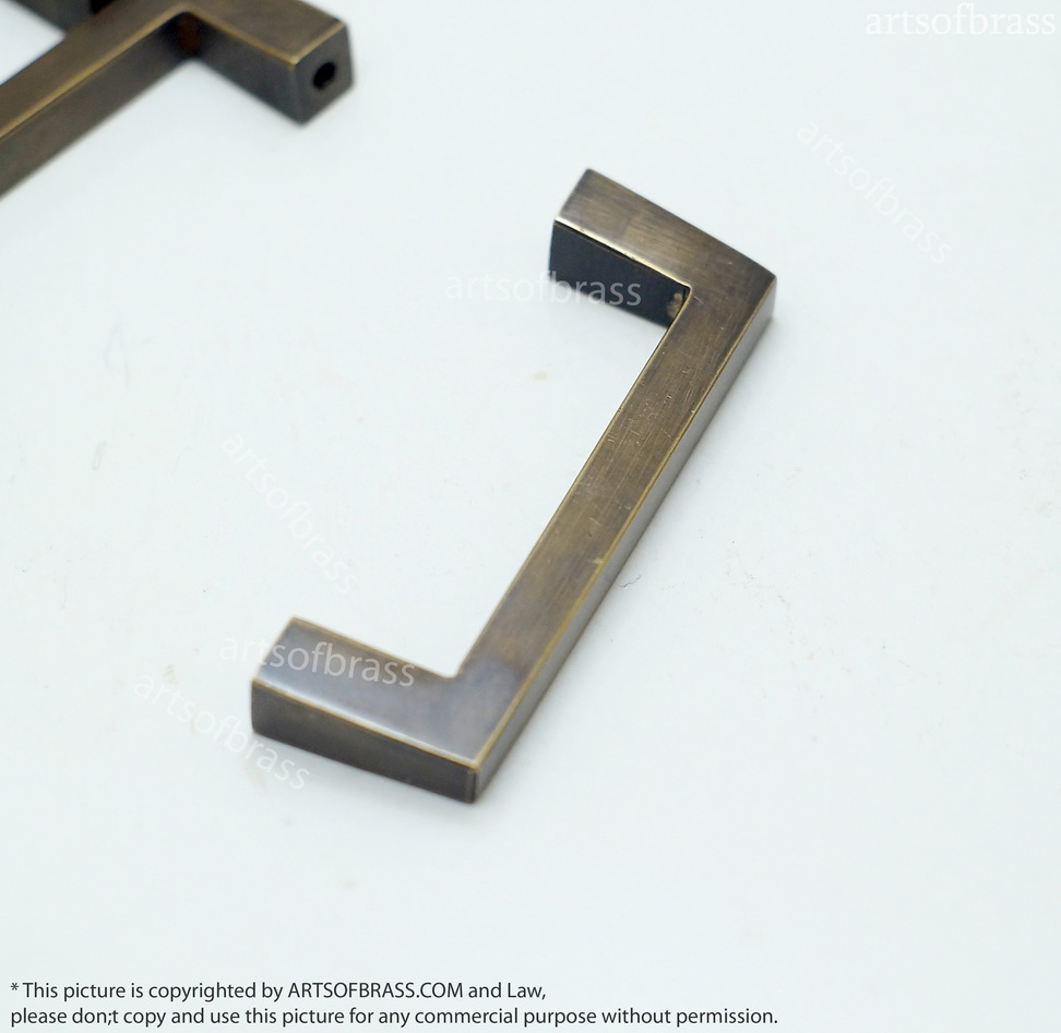2.87" Lot of 3 pcs RETRO Vintage Bar Western Country Closet Solid Brass Antique Cabinet Door Drawer Pull C042 7 2.87" Lot of 3 pcs RETRO Vintage Bar Western Country Closet Solid Brass Antique Cabinet Door Drawer Pull C042 - Image 5