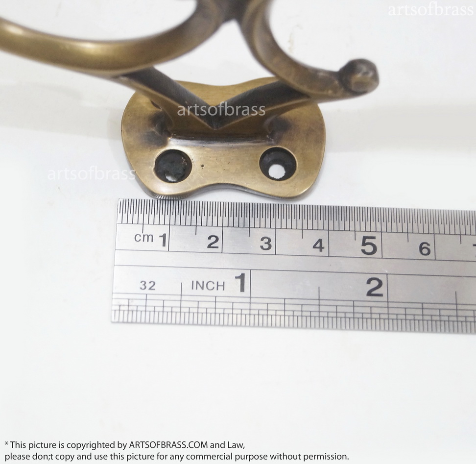Vintage Arrow Head Swirl Coat Wall Hook Hanger - 4.92" (2 Piece Set) 8 Vintage Arrow Head Swirl Coat Wall Hook Hanger - 4.92" (2 Piece Set) - Image 6