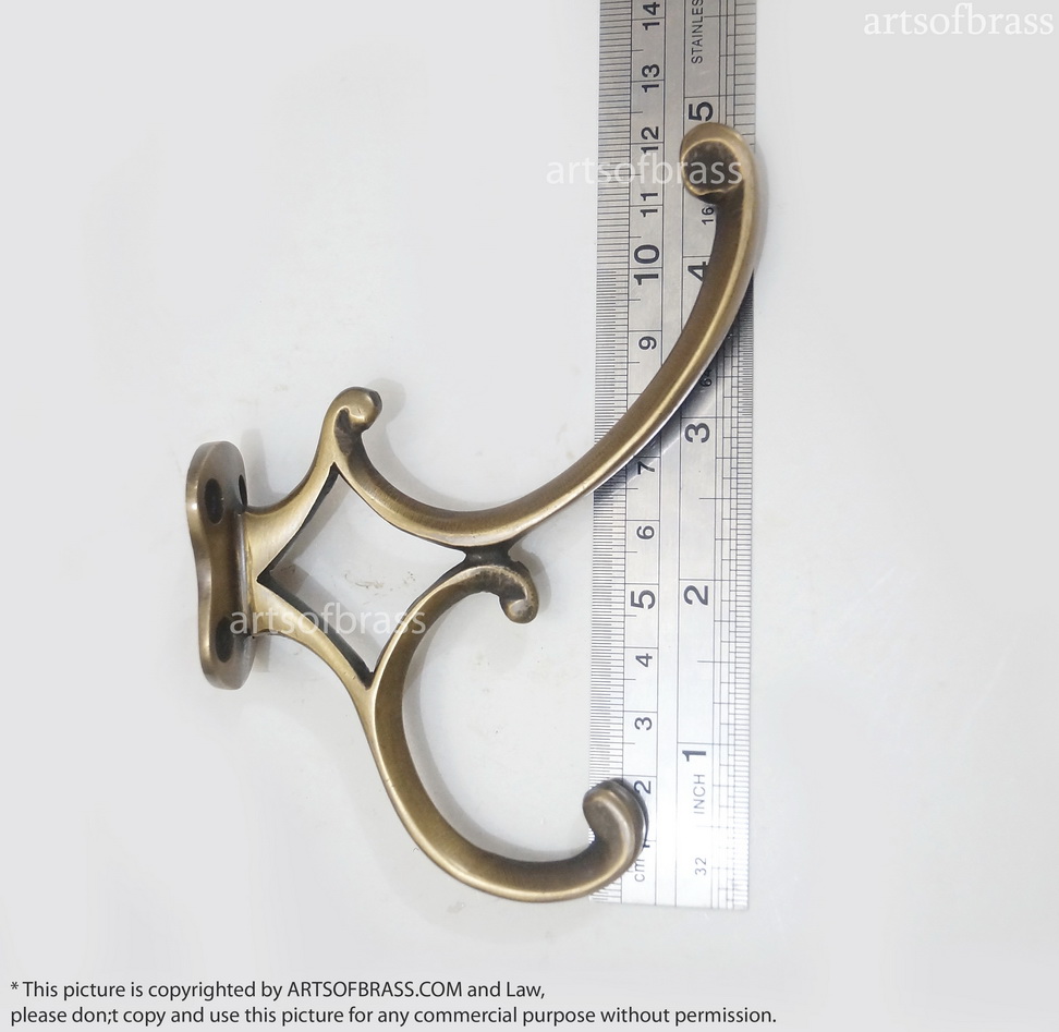 Vintage Arrow Head Swirl Coat Wall Hook Hanger - 4.92" (2 Piece Set) 7 Vintage Arrow Head Swirl Coat Wall Hook Hanger - 4.92" (2 Piece Set) - Image 5