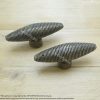 3.66" 2 pcs Vintage Retro Reel Rope Laces Handle Solid Brass Cabinet Pulls 2 DSC1547 resize 1
