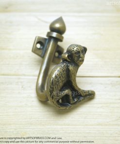 3.14" inches 2 pcs / Pair Vintage Forest Monkey Solid Brass Antique Hat Coat Strong Wall Mount HOOK Hanger JBL1357 11 DSC1555 resize