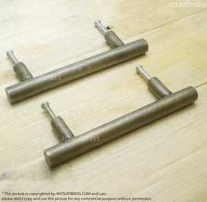 Vintage Retro Solid Bar Handle Solid Brass Cabinet Pulls Handle