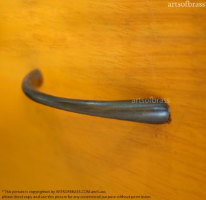 Vintage Retro Straight Plain Solid Brass Cabinet Pulls Handle