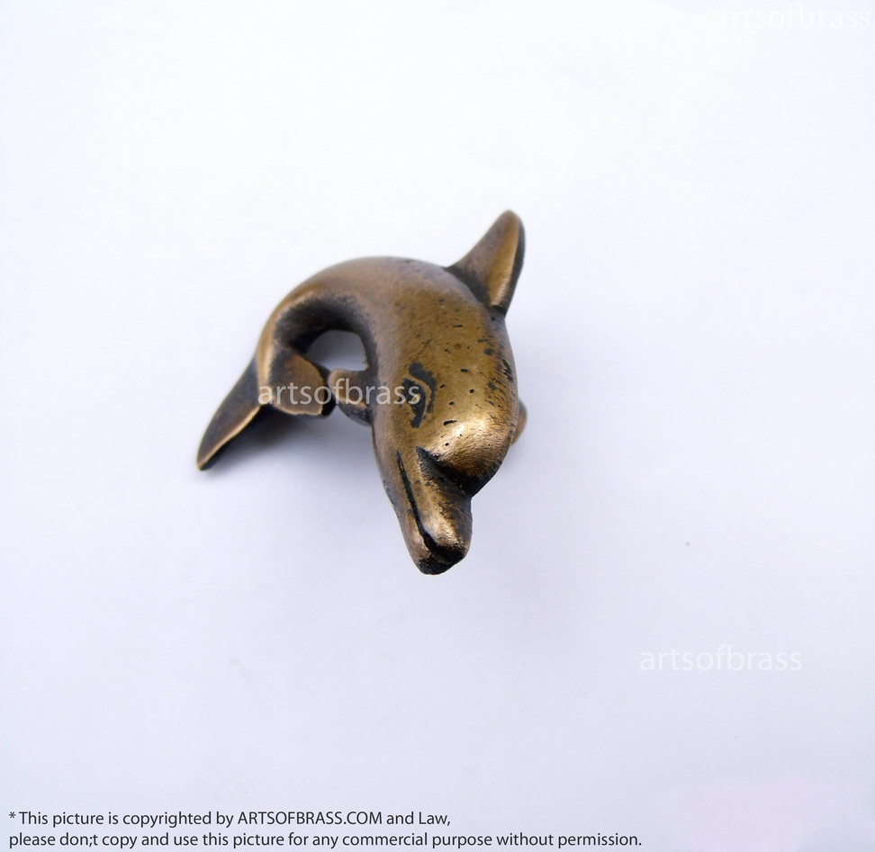 2 Set Pair 4 pcs Vintage DOLPHIN Cabinet ANTIQUE Pull KNOB Drawer N174 6 2 Set Pair 4 pcs Vintage DOLPHIN Cabinet ANTIQUE Pull KNOB Drawer N174 - Image 4