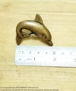 2 Set Pair 4 pcs Vintage DOLPHIN Cabinet ANTIQUE Pull KNOB Drawer N174 18 GEDC3423 resize