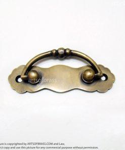 3.54" Solid Brass Cabinet Handle – Vintage Art Deco Drawer Pull Set of 2 8 Art Deco cabinet handles solid brass vintage style knobs