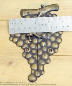 5.66" Vintage Grape Wine Bar Latch Lock Solid Brass Cabinet Door LATCH 15 DSC00585 resize 1