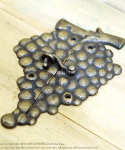 5.66" Vintage Grape Wine Bar Latch Lock Solid Brass Cabinet Door LATCH 14 DSC00592 resize