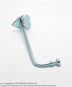 5.11" 2 pcs Chrome LOVE Wall Mount Hook Coat Hat Hanger 14 DSC0797 resize