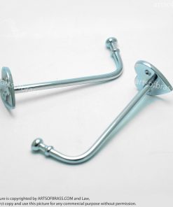 5.11" 2 pcs Chrome LOVE Wall Mount Hook Coat Hat Hanger 13 DSC0799 resize