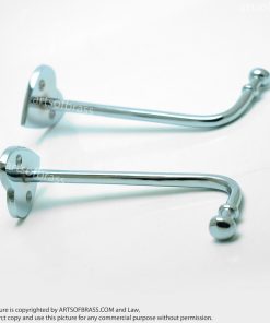 5.11" 2 pcs Chrome LOVE Wall Mount Hook Coat Hat Hanger 12 DSC0800 resize