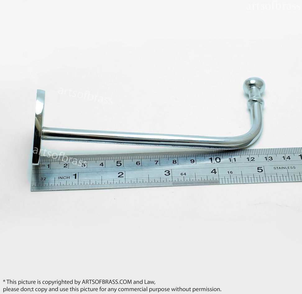 5.11" 2 pcs Chrome LOVE Wall Mount Hook Coat Hat Hanger 9 5.11" 2 pcs Chrome LOVE Wall Mount Hook Coat Hat Hanger - Image 7
