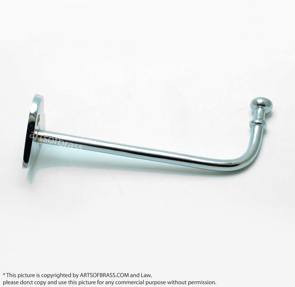 5.11" 2 pcs Chrome LOVE Wall Mount Hook Coat Hat Hanger 4 5.11" 2 pcs Chrome LOVE Wall Mount Hook Coat Hat Hanger - Image 2
