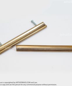 5.43" 2 pcs Vintage Retro Solid Handle Bar Brass Cabinet Drawer Knob Pull 13 DSC0859 resize