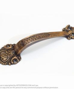 6.77" Inches 2 pcs Vintage Victorian Crown Brass Handles Cabinet Knob Pull 14 DSC1037 resize