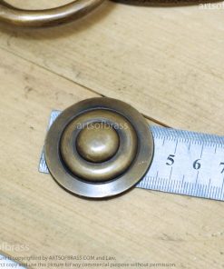 6.22" Vintage Solid Brass Lion Door KNOCKER and Door knocker Protector 17 eDSC00593 resize