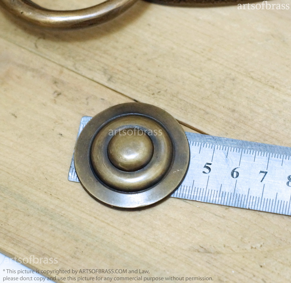 6.22" Vintage Solid Brass Lion Door KNOCKER and Door knocker Protector 10 6.22" Vintage Solid Brass Lion Door KNOCKER and Door knocker Protector - Image 8