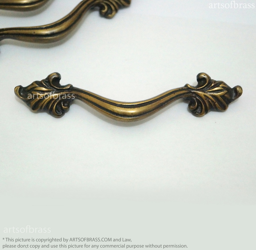 5.70" 2 pcs Vintage Victorian Drawer Pulls Cabinet Door Handle Pull 6 5.70" 2 pcs Vintage Victorian Drawer Pulls Cabinet Door Handle Pull - Image 4