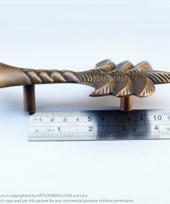 5.90" 2 pcs Vintage Big COCONUT PALM TREE Cabinet Brass Handle Knob Pulls 17 e DSC0574 resize