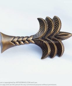 5.90" 2 pcs Vintage Big COCONUT PALM TREE Cabinet Brass Handle Knob Pulls 12 e DSC0578 resize