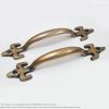 6.88" 2 pcs Big Vintage Art Deco Handle Brass Cabinet Drawer Door Pulls 1 e DSC1205 resize