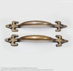 brass art deco handle