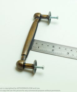 5.31" 2 pcs Vintage Ball Tip Handle Brass Closet Cabinet Door Drawer Pull 17 e DSC1666 resize